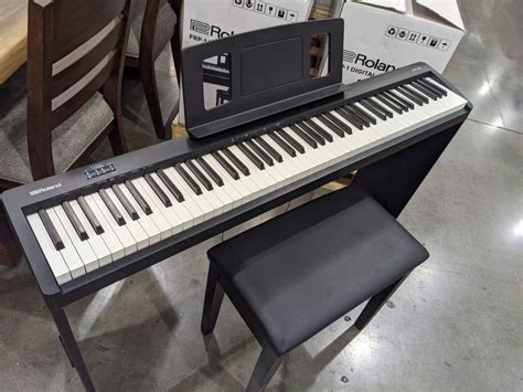 The Costco bundle includes the piano , matching stand, sustain pedal, headphones, deluxe bench with storage, and 3 months of free piano less with skoove. . Roland frp1